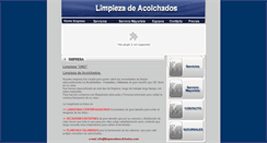 Desktop Screenshot of limpiezadeacolchados.com