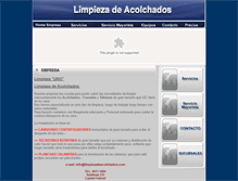 Tablet Screenshot of limpiezadeacolchados.com